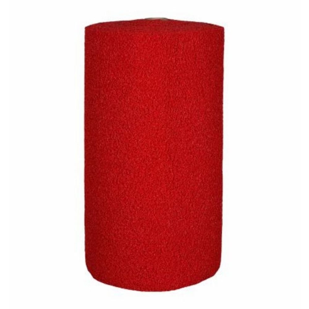 WALKMATS Kıvırcık Paspas Kırmızı 12 mm 100 cm 20 m² - Profesyonel Kalın Şantiye, Bina, İş Yeri Girişi ve Kaymaz Zemin Kaplama Rulosu
