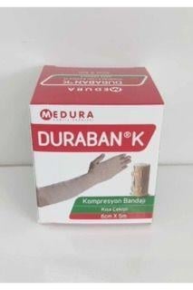 Duraban K Kısa Gerimli Çekişli Lenf Ödem Bandajı 6cm x 5m