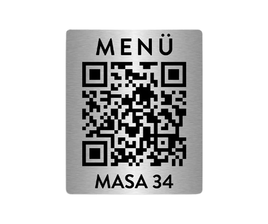QR MENÜ NUMARALI