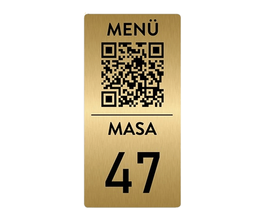 QR MENÜ NUMARALI DİKEY