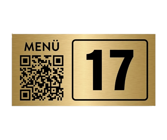 QR MENÜ NUMARALI YATAY