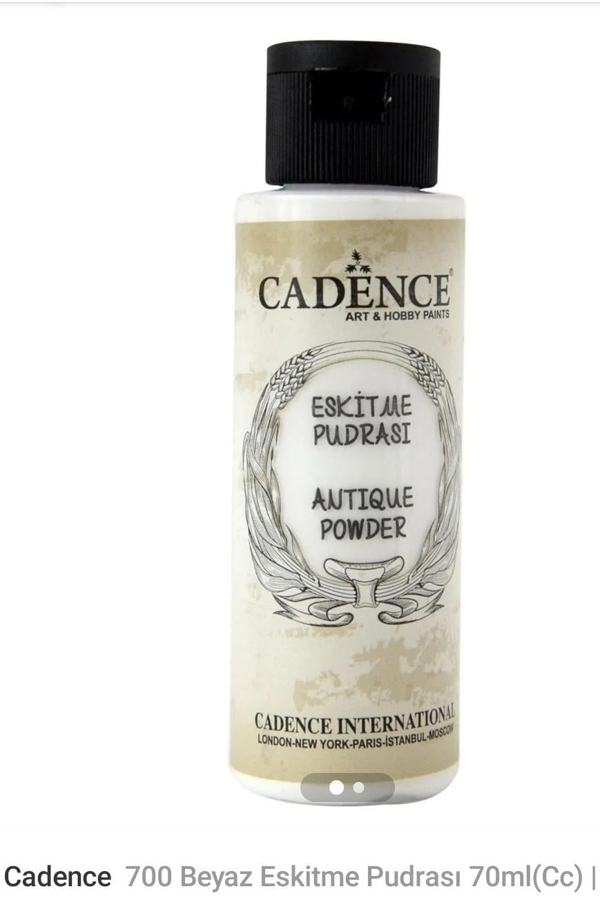 beyaz  70 ml eskitme pudrasi 