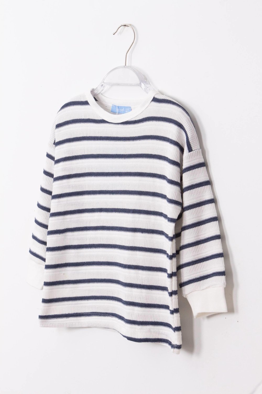 Cizgili Sweatshirt Uzun Kol Lacivert 