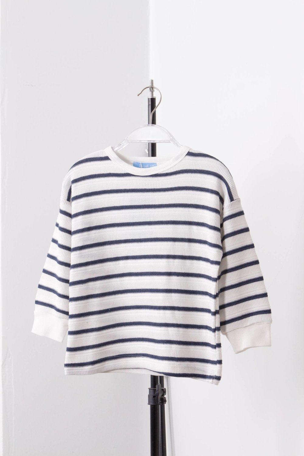 Cizgili Sweatshirt Uzun Kol Lacivert 