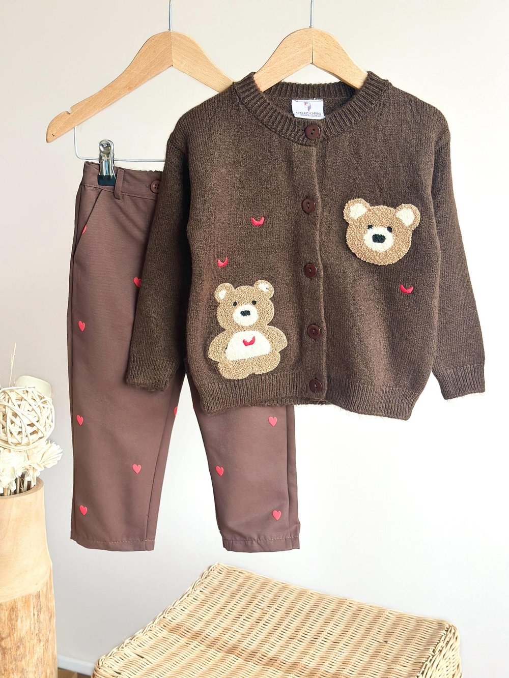 Hırka Pantolon Teddy Takım 