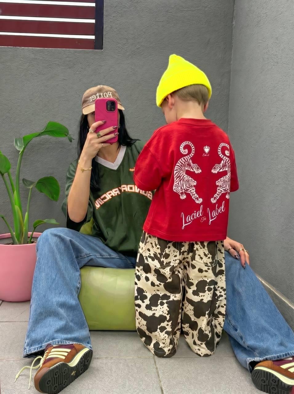 Laciel Paris Kamuflaj Baloon Jeans Tshirt Takım 