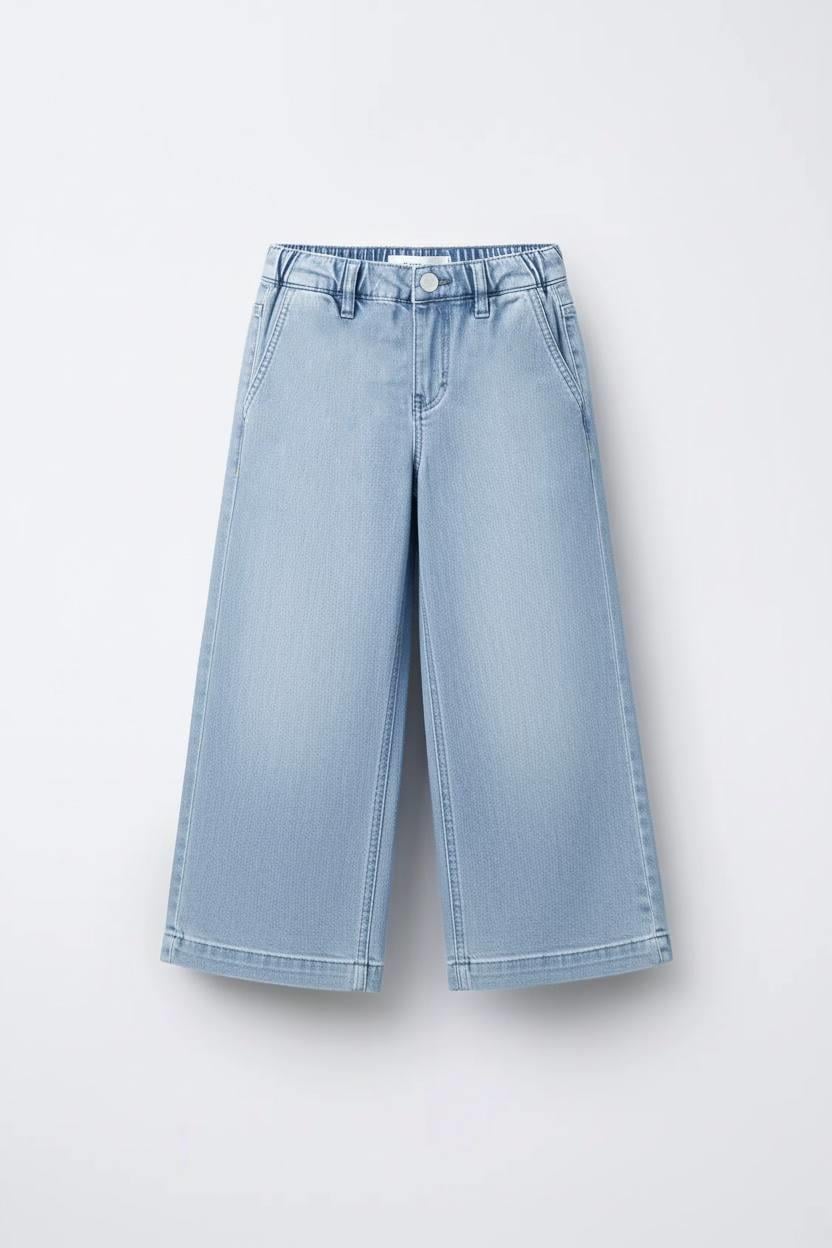 Laciel Paris Wide Leg Denim Pantolon  (Büyük Yaş) 