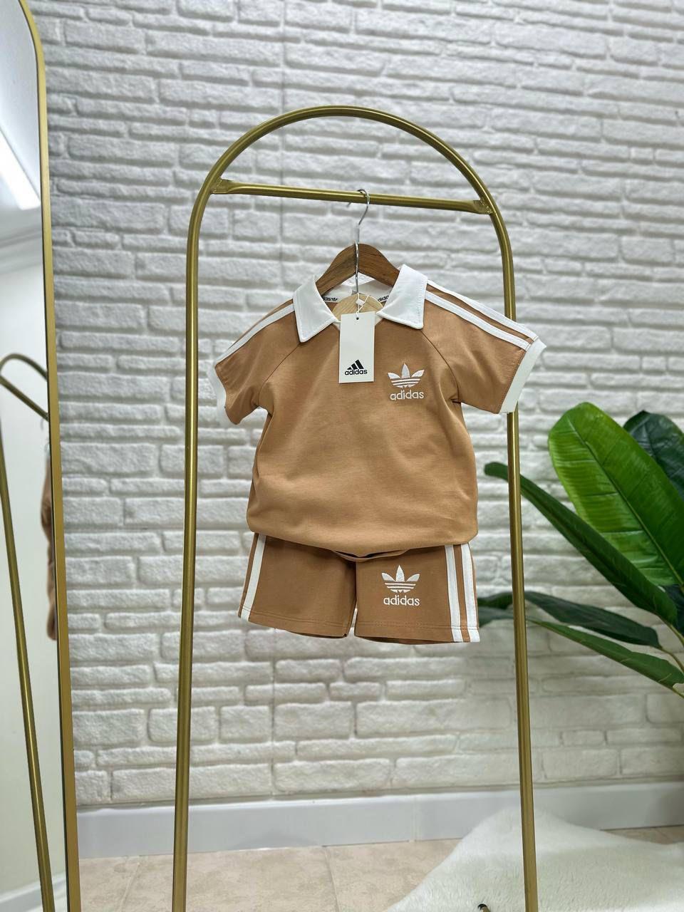 Unisex Polo Yaka Kahve Takım
