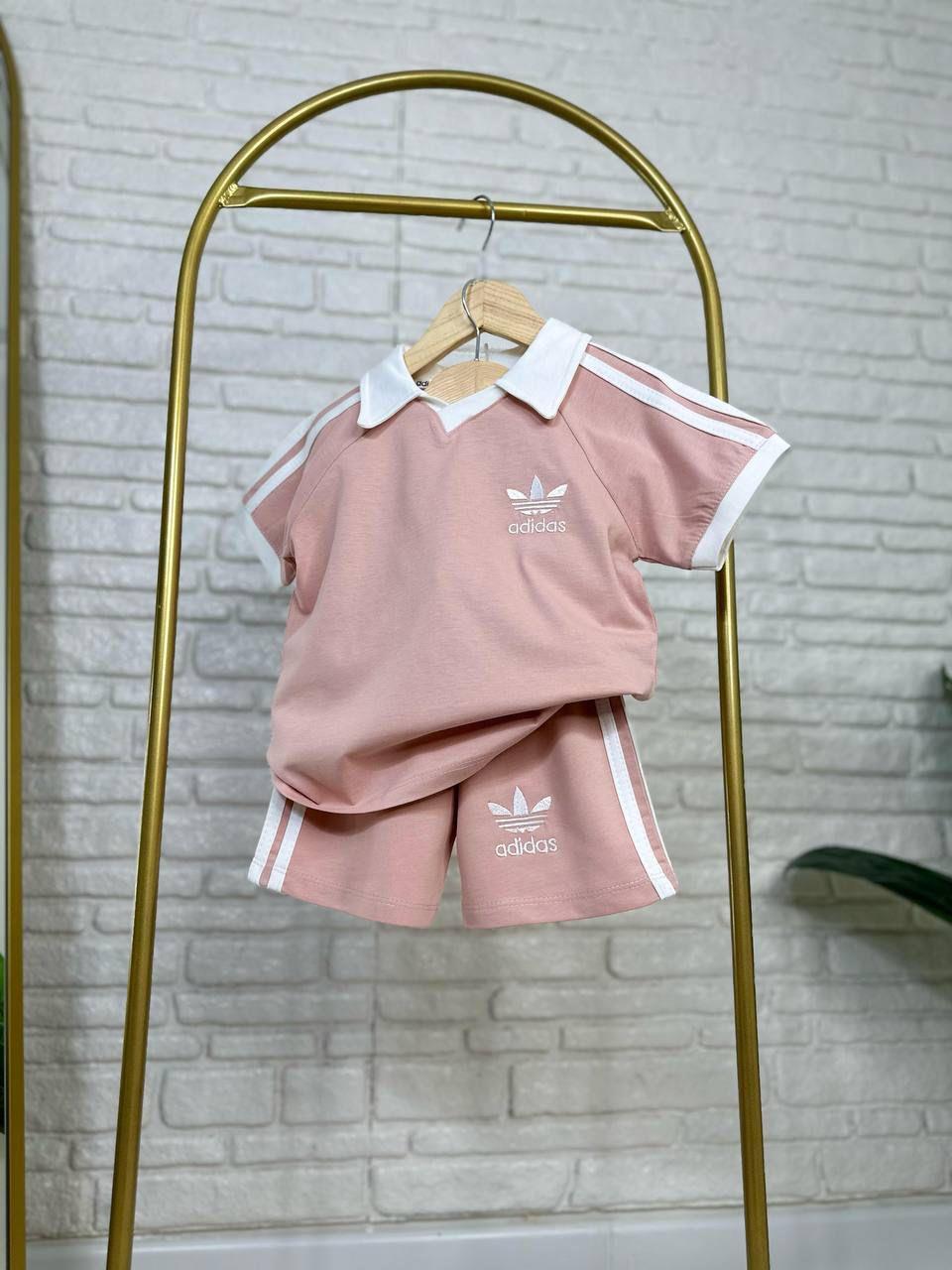 Unisex Polo Yaka Pembe Takım