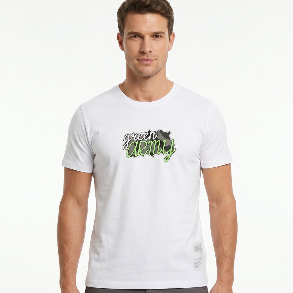 T-SHIRT GREEN ARMY BEYAZ 2026
