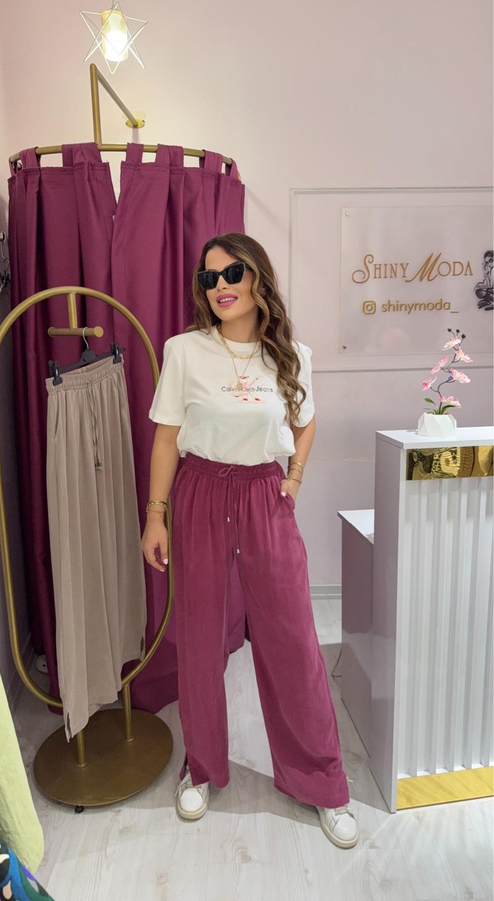 PEMBE TENSEL PANTOLON