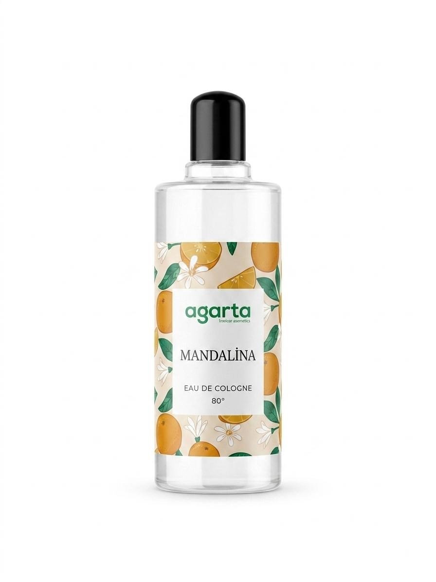 Agarta 80 Derece Mandalina Kolonyası Cam Şişe 250 ml