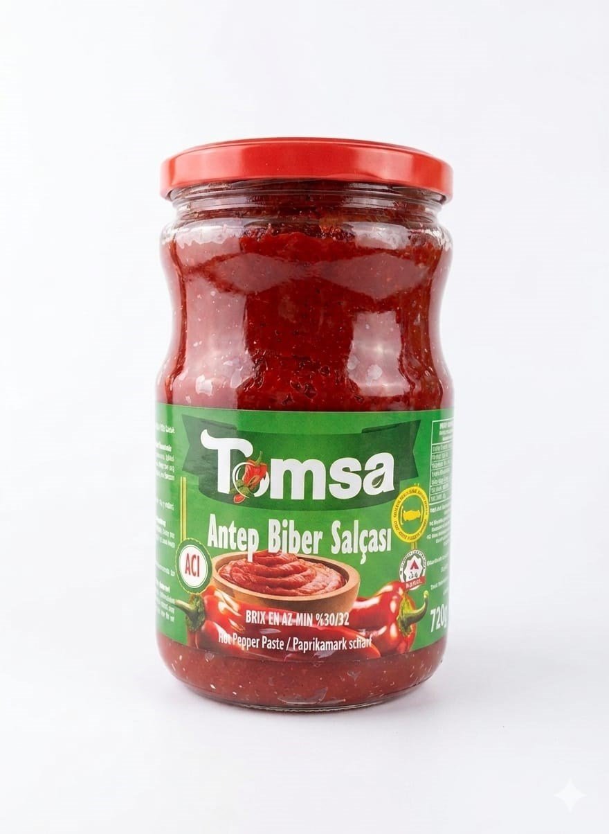 Tomsa Ev Tipi Acı Biber Salçası 720 Gr