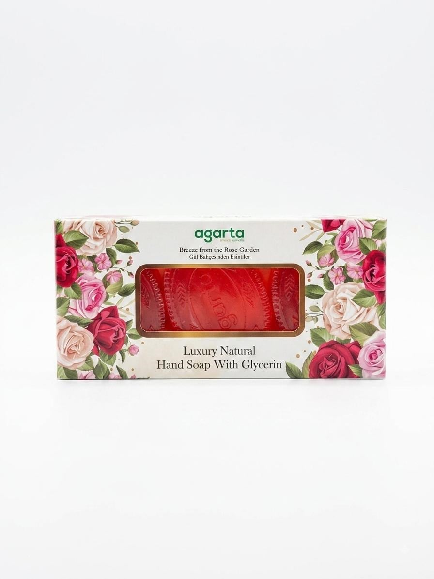 Agarta El Yapımı Doğal Gül Bahçesi El Sabunu 3*100 gr