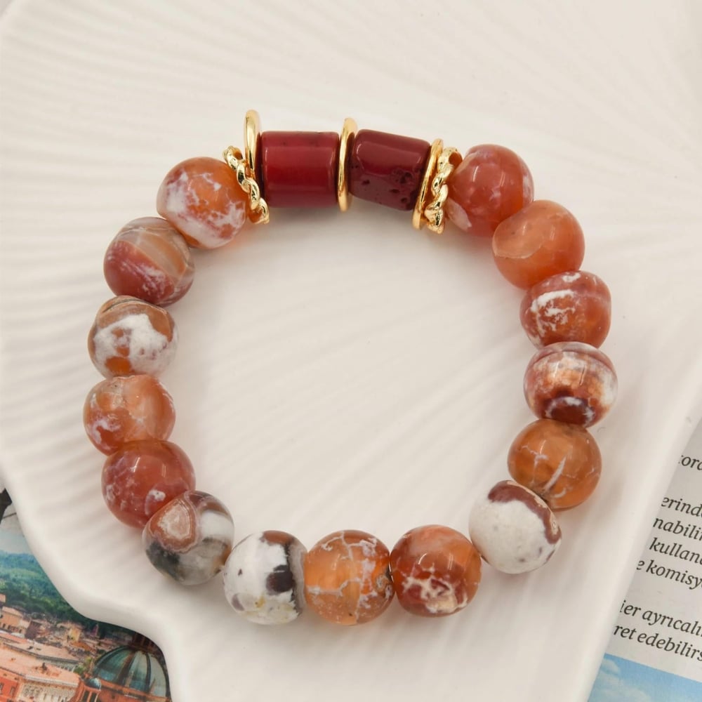 Doğal Akik Taşı Bileklik