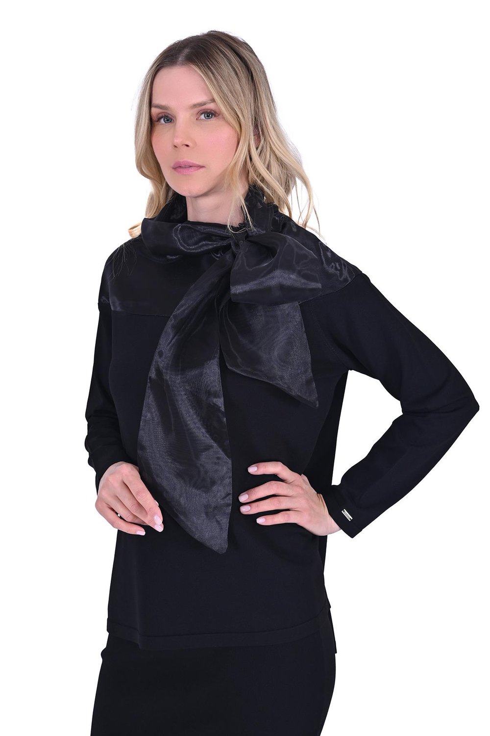 Fiyonk Triko Tunik SİYAH