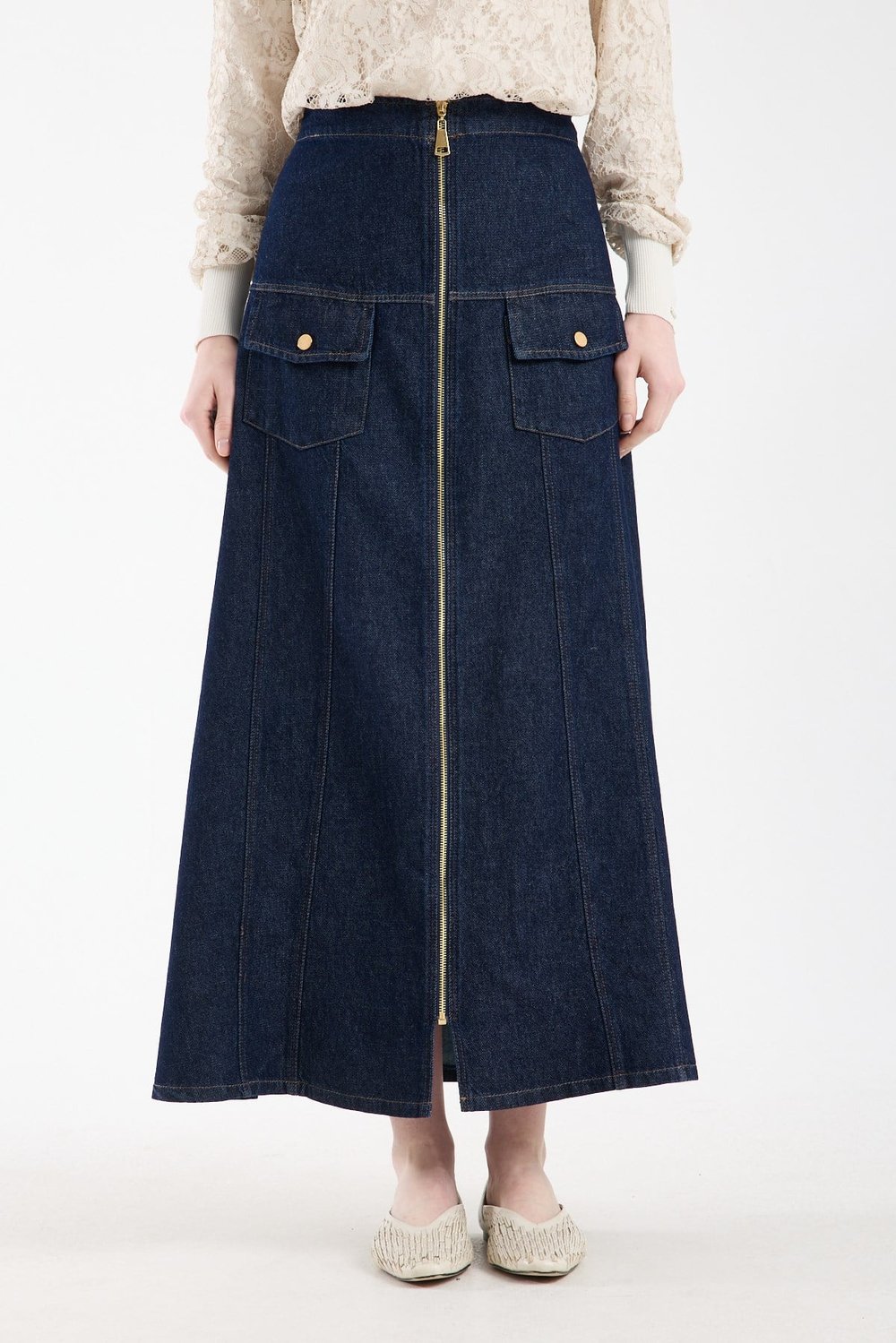 Kargo Zip Kot Etek NAVY