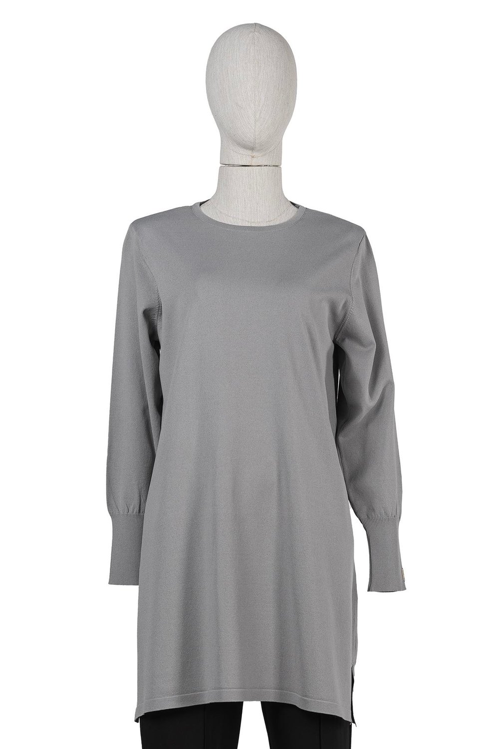 Klasik Triko Tunik GRİ