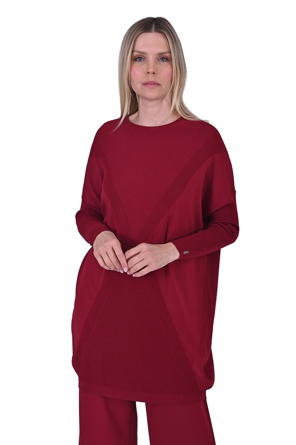Kum Saati Triko Tunik BORDO