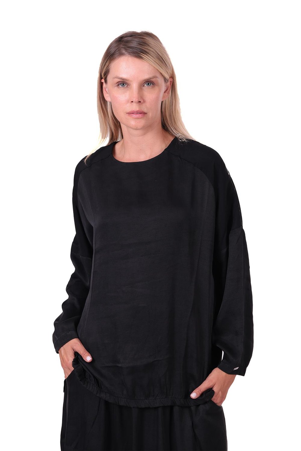 Leydi Lyocel Etekli Takım SİYAH