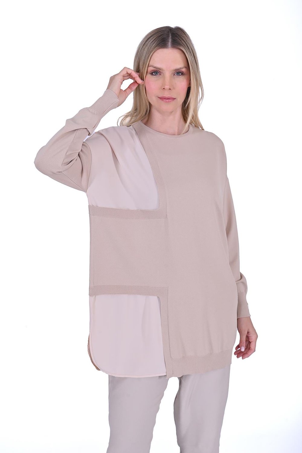 Pencere Triko Tunik FONDOTEN