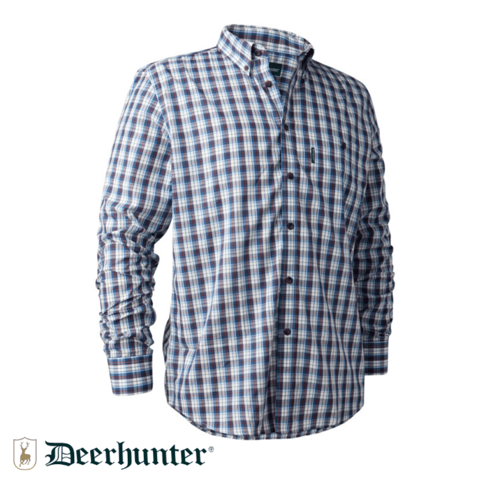 DEERHUNTER Jeff Shirt 78179 Mavi Kareli Gömlek 43