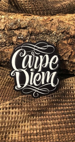 Carpe Diem Patch/Peç/Arma (7,5 x 6,5cm)