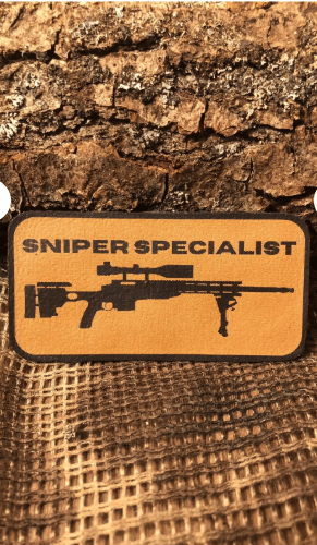 Sniper Spec. Patch/Peç/Arma (8,7 x 4,3cm)