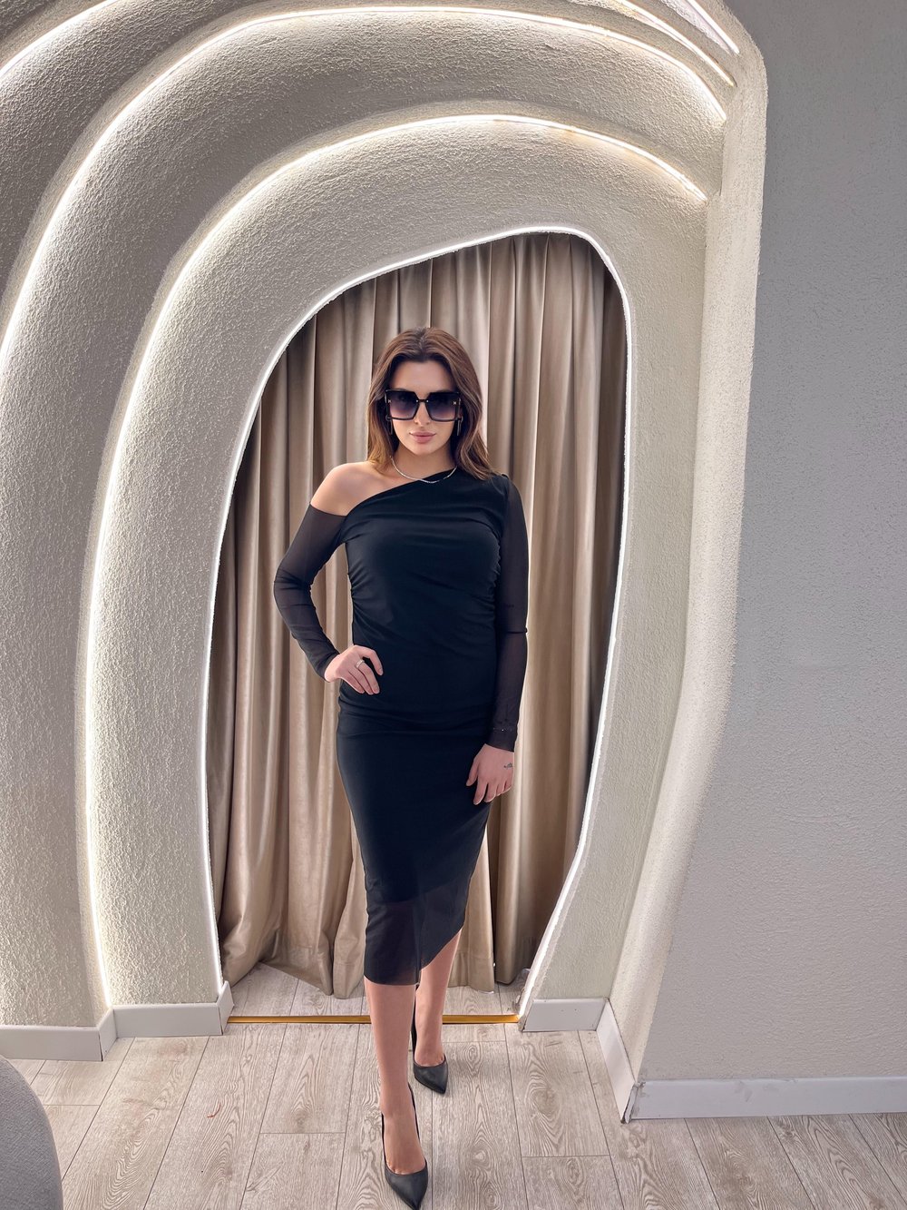 Omuz Dekolteli Elbise