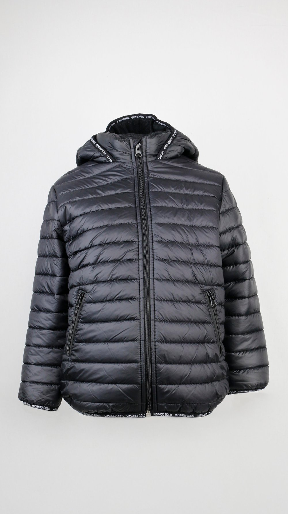 Kapitone  Desen Gögüs Fermuarlı Cepli Unisex Mont