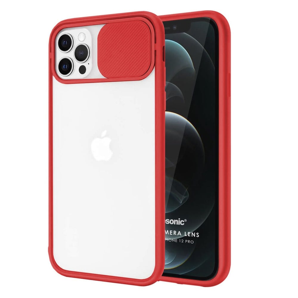 Nettech Apple iPhone 11 Pro Uyumlu Buzlu Kızaklı Kamera Korumalı Arka Koruma Kılıf NT-84571