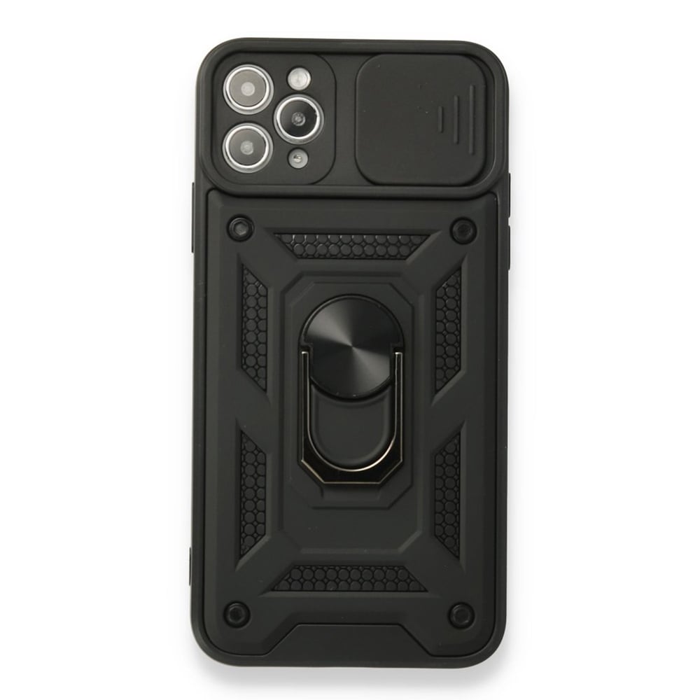 Nettech Apple iPhone 11 Pro Uyumlu Kızaklı Panzer Seri Arka Koruma Kılıf NT-86156