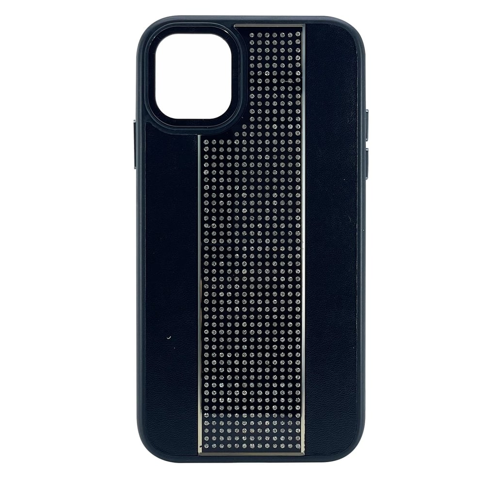 Nettech Apple iPhone 12 Pro Max Uyumlu Taşlı Deri Seri Arka Koruma Kılıf NT-101464