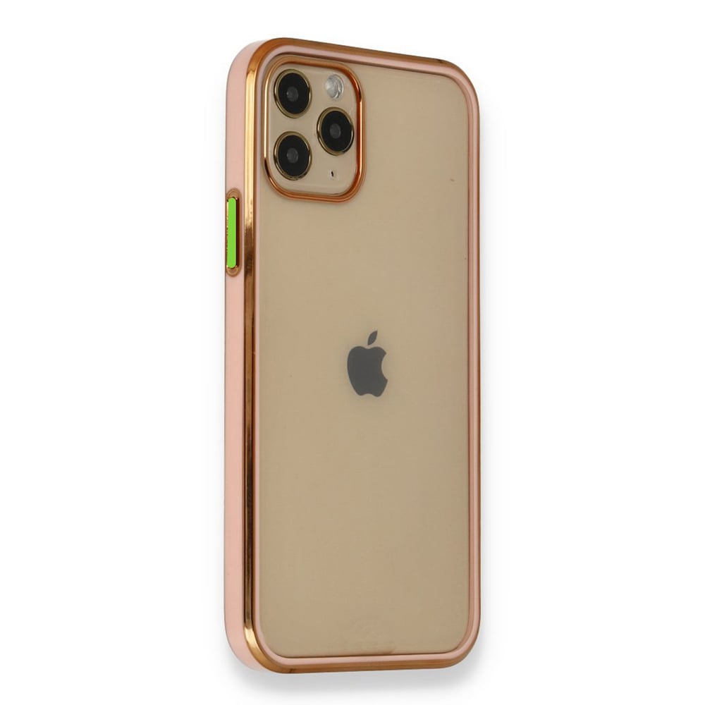 Nettech Apple iPhone 12 Pro Max Uyumlu Renkli Kenar Zone Seri Arka Koruma Kılıf NT-89779