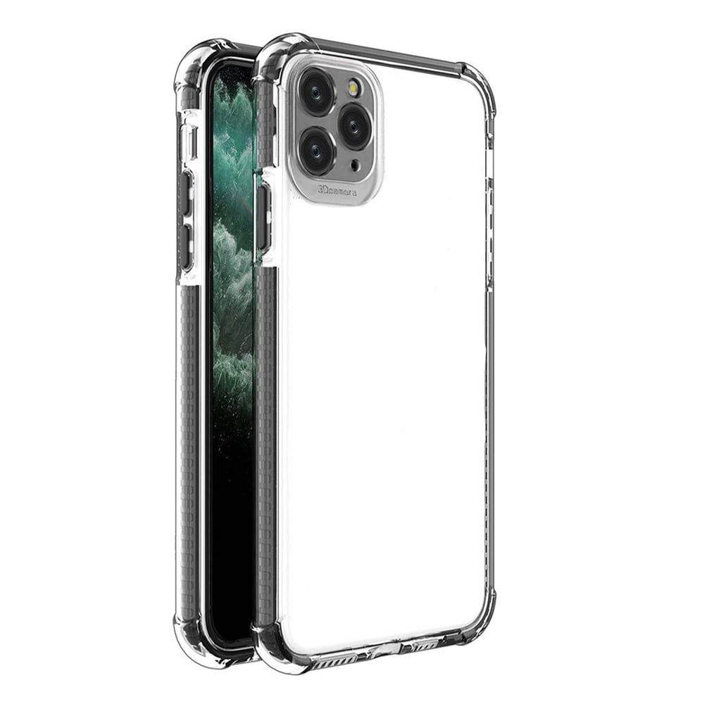 Nettech Apple iPhone 12 Pro Max Uyumlu Renkli Şeffaf Seri Arka Koruma Kılıf NT-88348