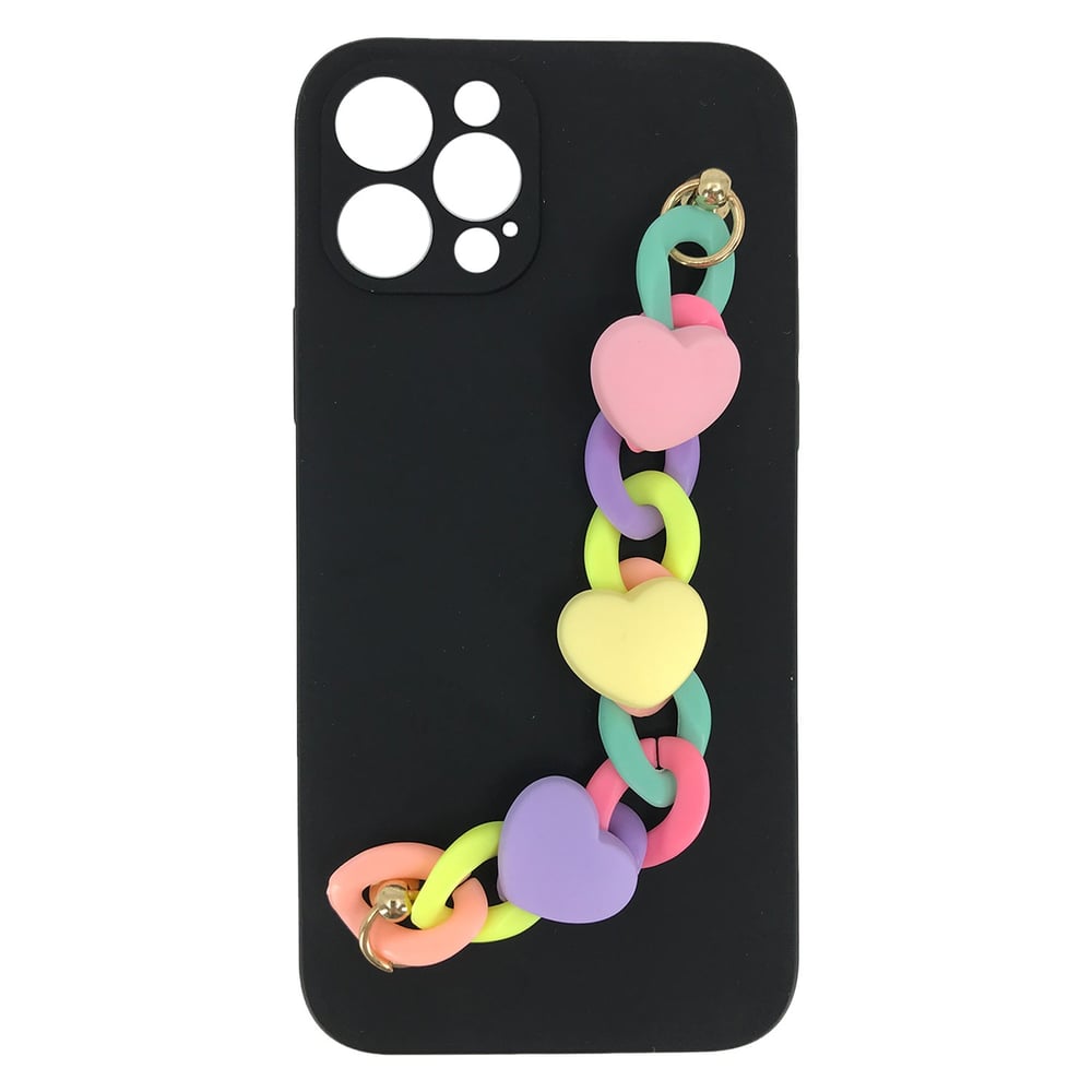 Nettech Apple iPhone 12 Pro Uyumlu Bilek Zincirli Arka Koruma Kılıf NT-89919