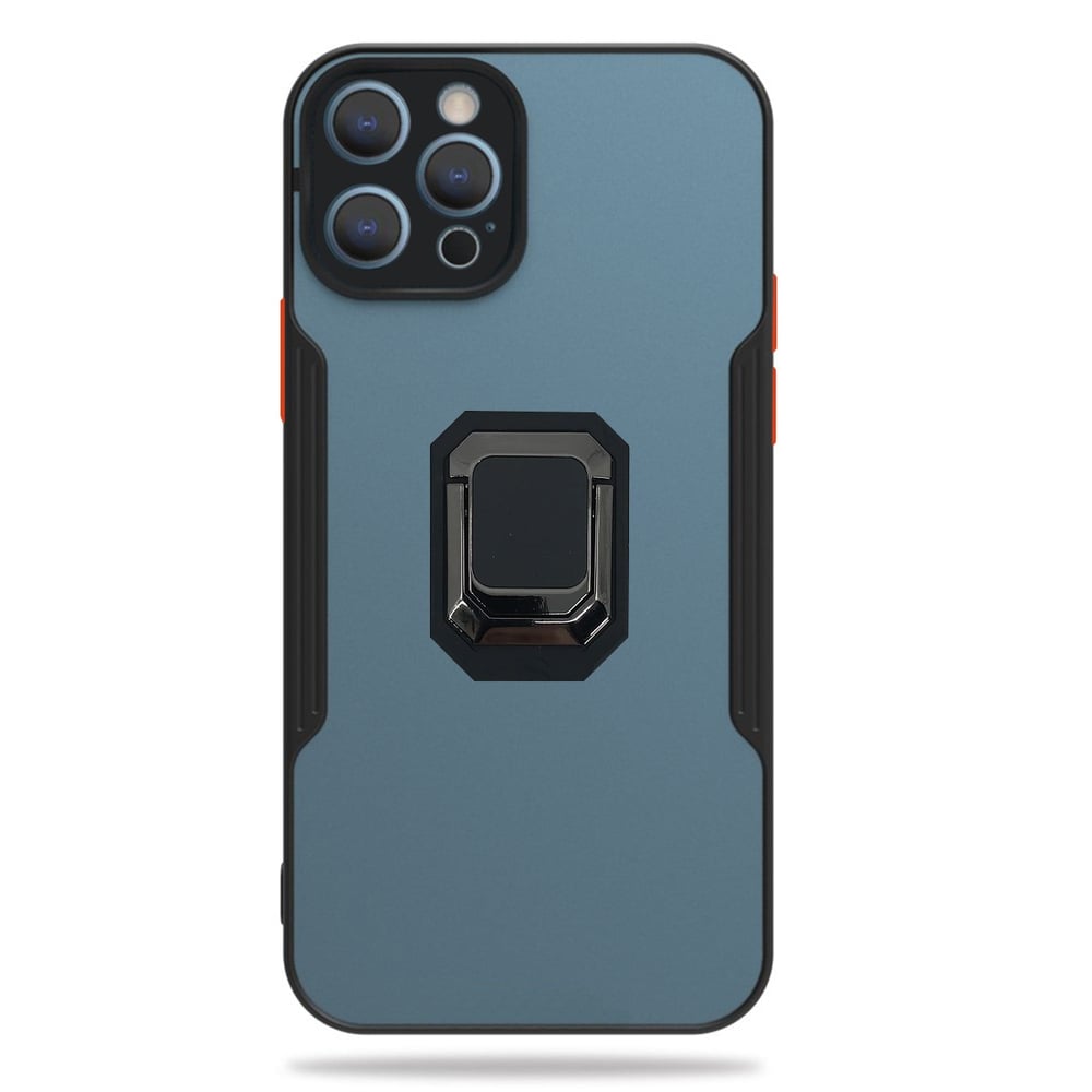 Nettech Apple iPhone 12 Pro Uyumlu Platin Yüzüklü Arka Koruma Kılıf NT-85183