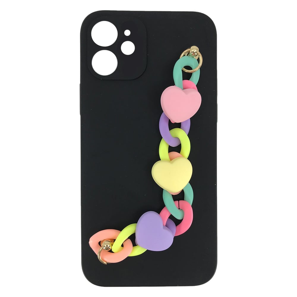 Nettech Apple iPhone 12 Uyumlu Bilek Zincirli Arka Koruma Kılıf NT-89918