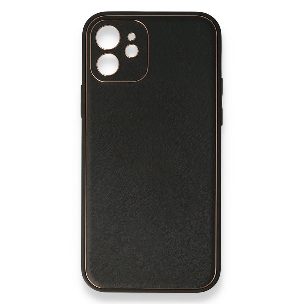 Nettech Apple iPhone 12 Uyumlu Coco Leather Seri Arka Koruma Kılıf NT-84705