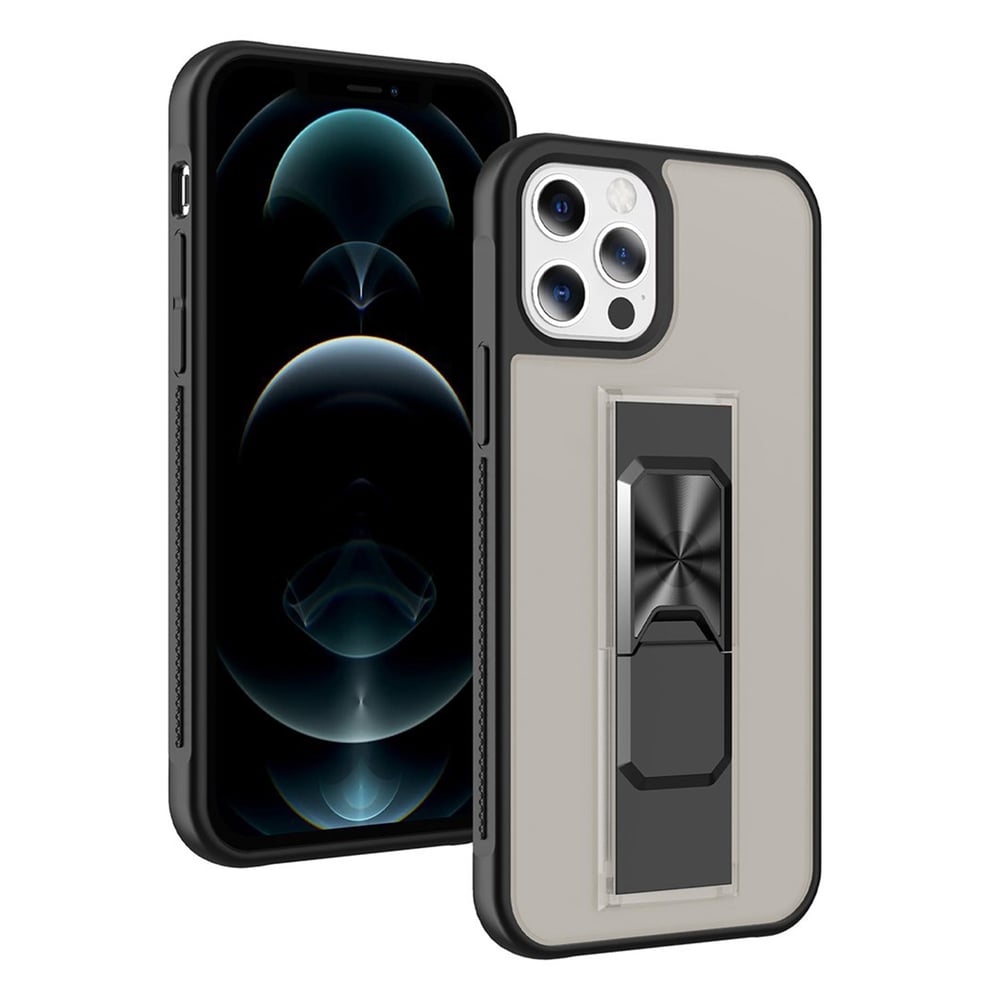 Nettech Apple iPhone 12 Uyumlu MicroCase Mıknatıs Yüzüklü Arka Koruma Kılıf NT-86921