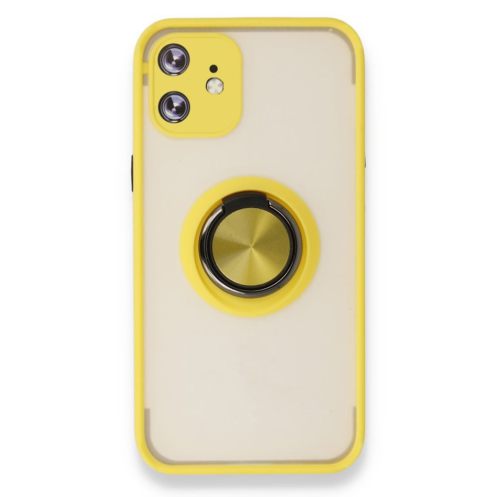 Nettech Apple iPhone 12 Uyumlu Montreal Yüzüklü Arka Koruma Kılıf NT-84790