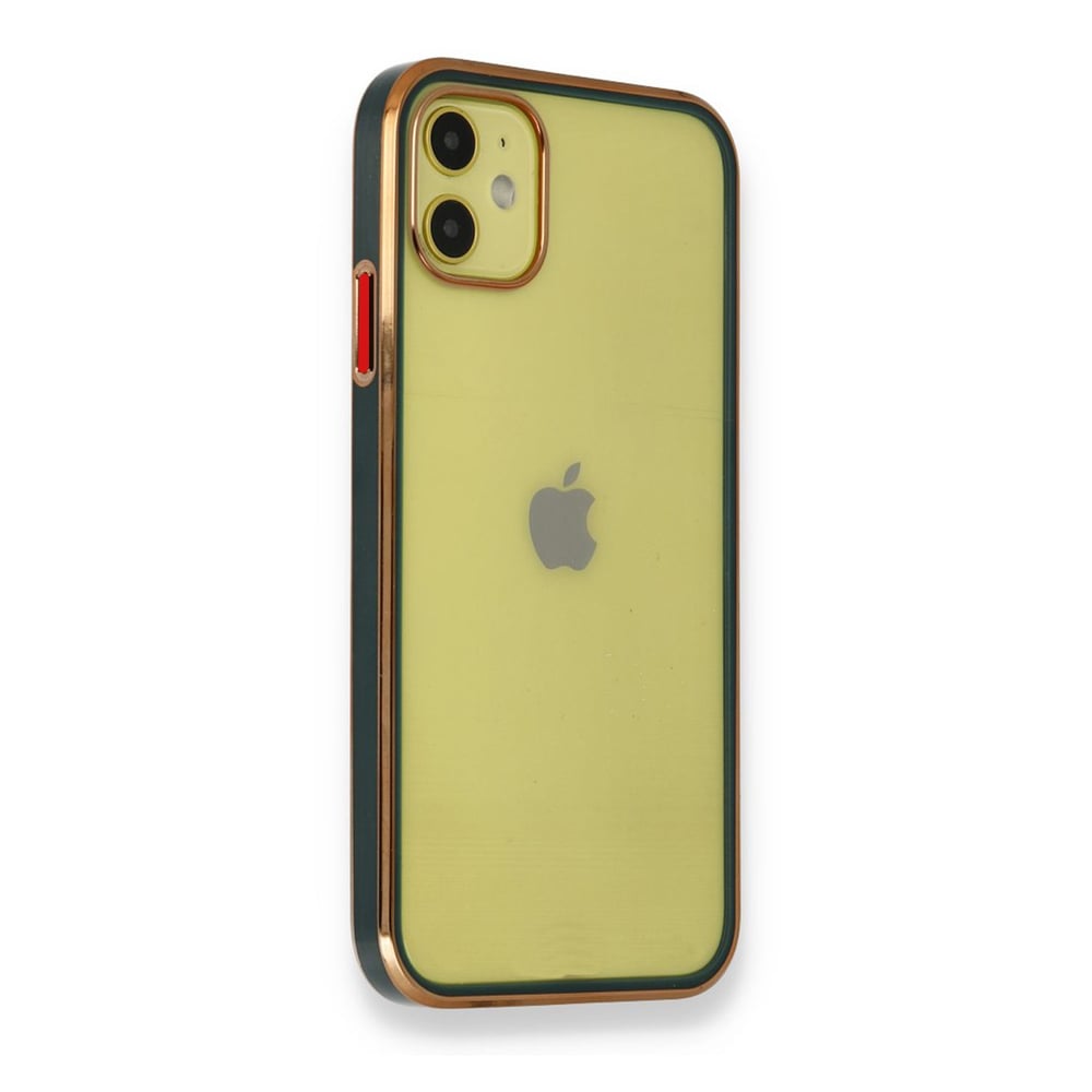 Nettech Apple iPhone 12 Uyumlu Renkli Kenar Zone Seri Arka Koruma Kılıf NT-89783