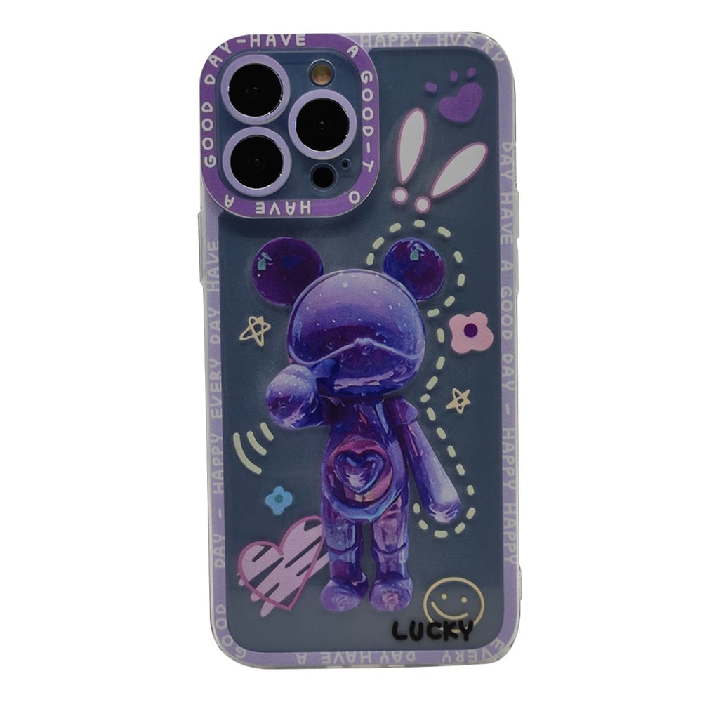 Nettech Apple iPhone 13 Pro Max Uyumlu Kristal Carachter Seri Arka Koruma Kılıf NT-94960