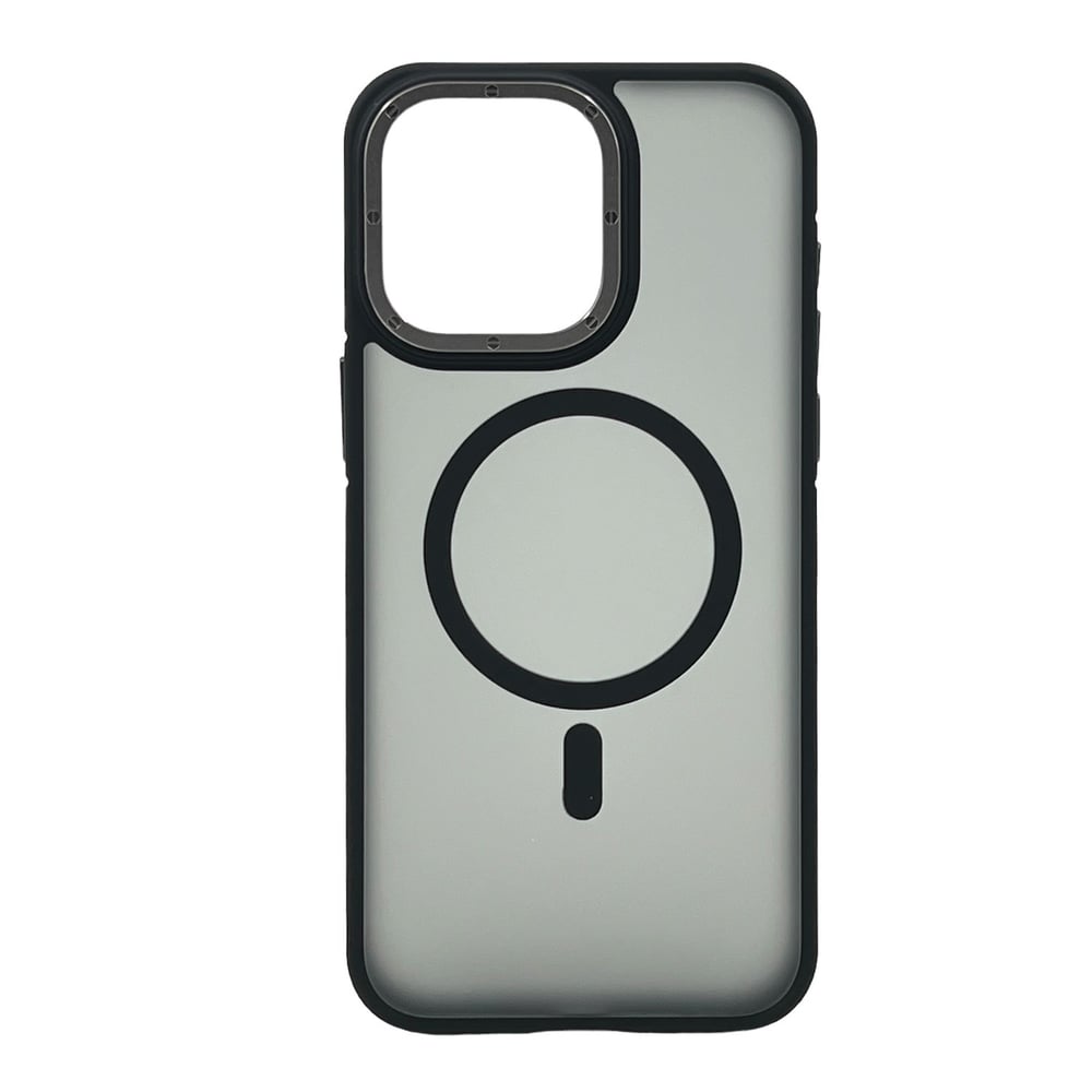 Nettech Apple iPhone 14 Pro Uyumlu Metal Çerçeveli Skın Frıendly Magsafe Seri Arka Koruma Kılıf NT-101973