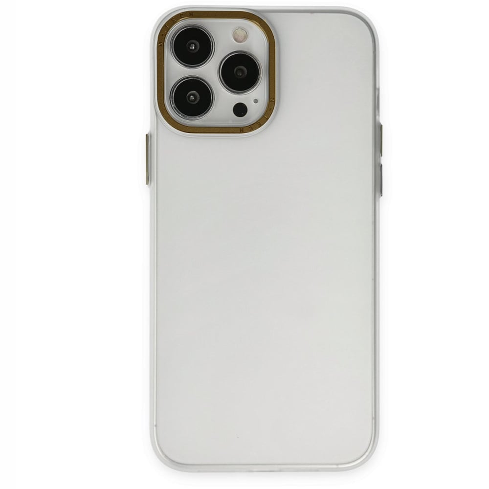 Nettech Apple iPhone 14 Pro Uyumlu Metal Kamera Çerçeveli Arka Koruma Kılıf NT-96932