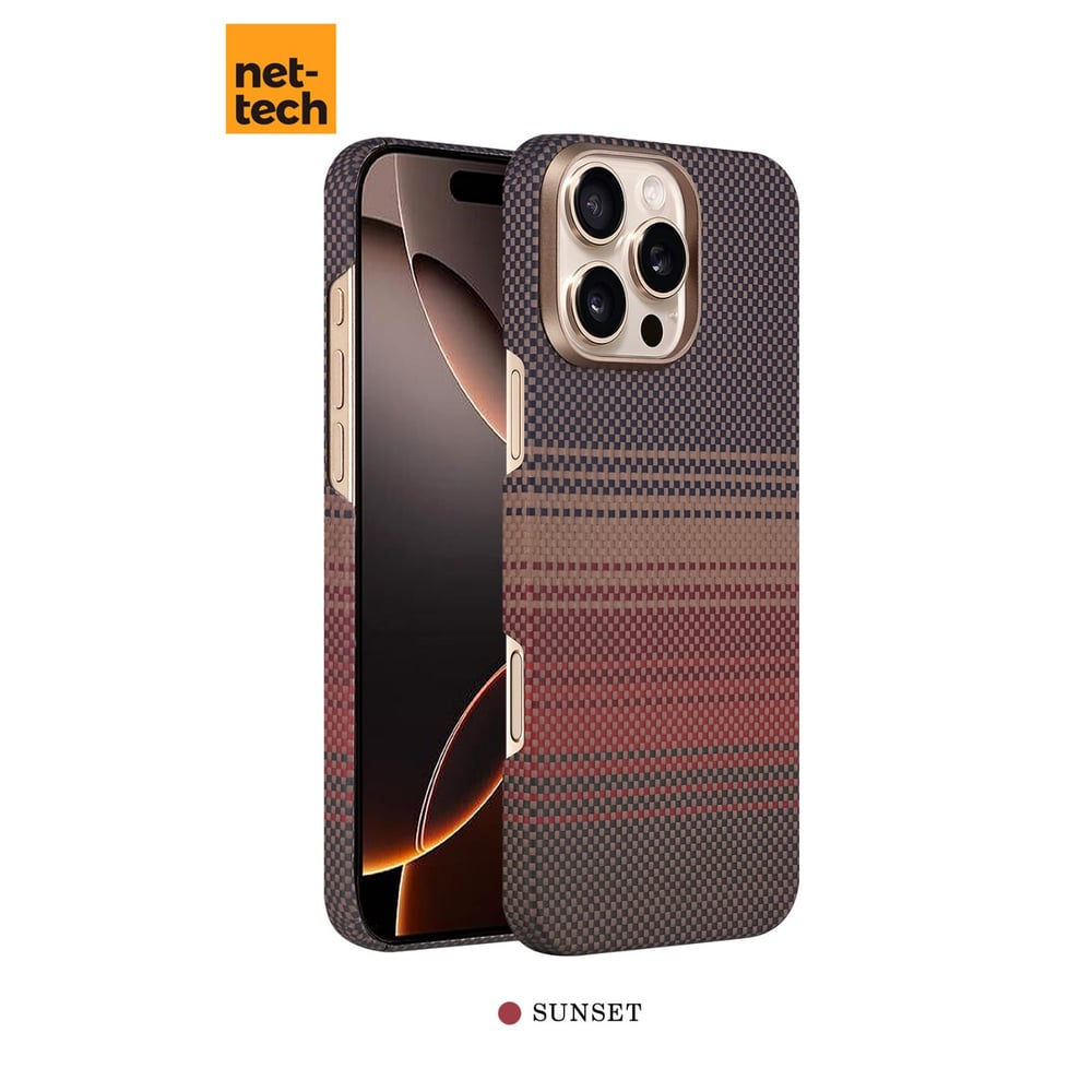 Nettech Apple iPhone 16 Pro Uyumlu NT-N076 Kevlar Karbon Arka Koruma Kılıf NT-113714
