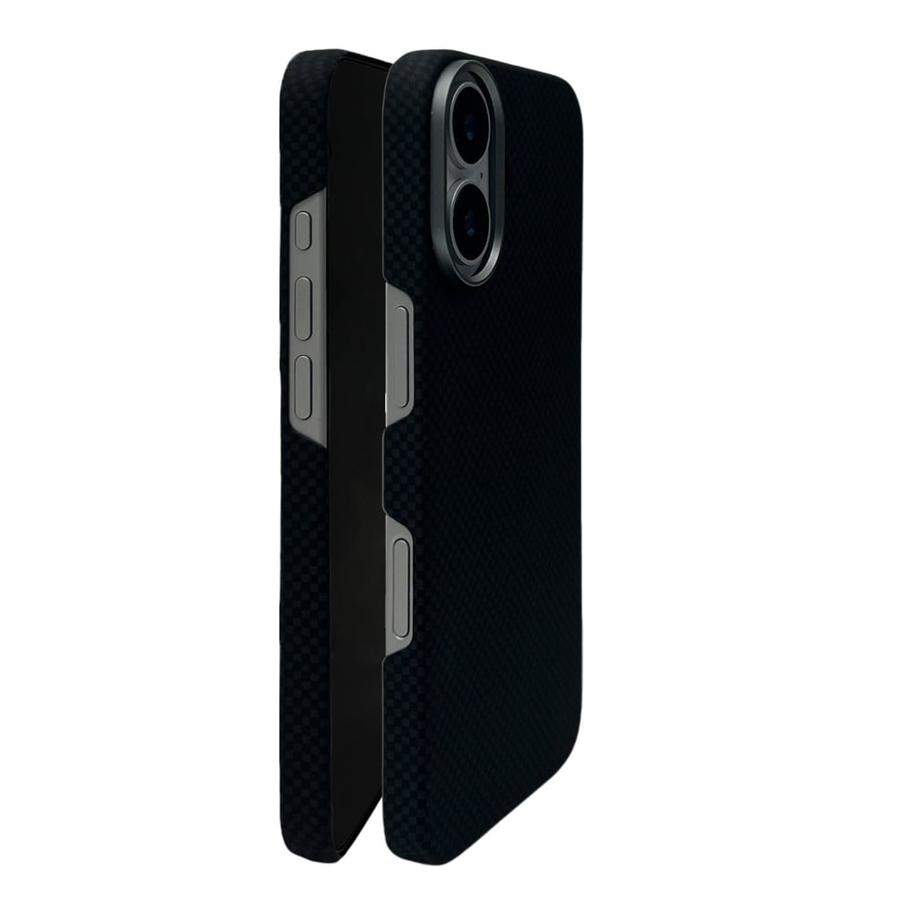 Nettech Apple iPhone 16 Uyumlu NT-N075 Kevlar Karbon Arka Koruma Kılıf NT-113702