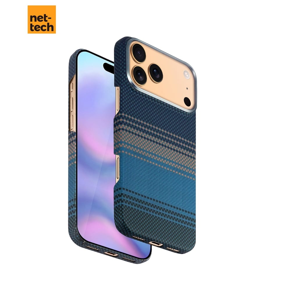 Nettech Apple iPhone 17 Pro Max Uyumlu NT-N076 Kevlar Karbon Arka Koruma Kılıf NT-114825