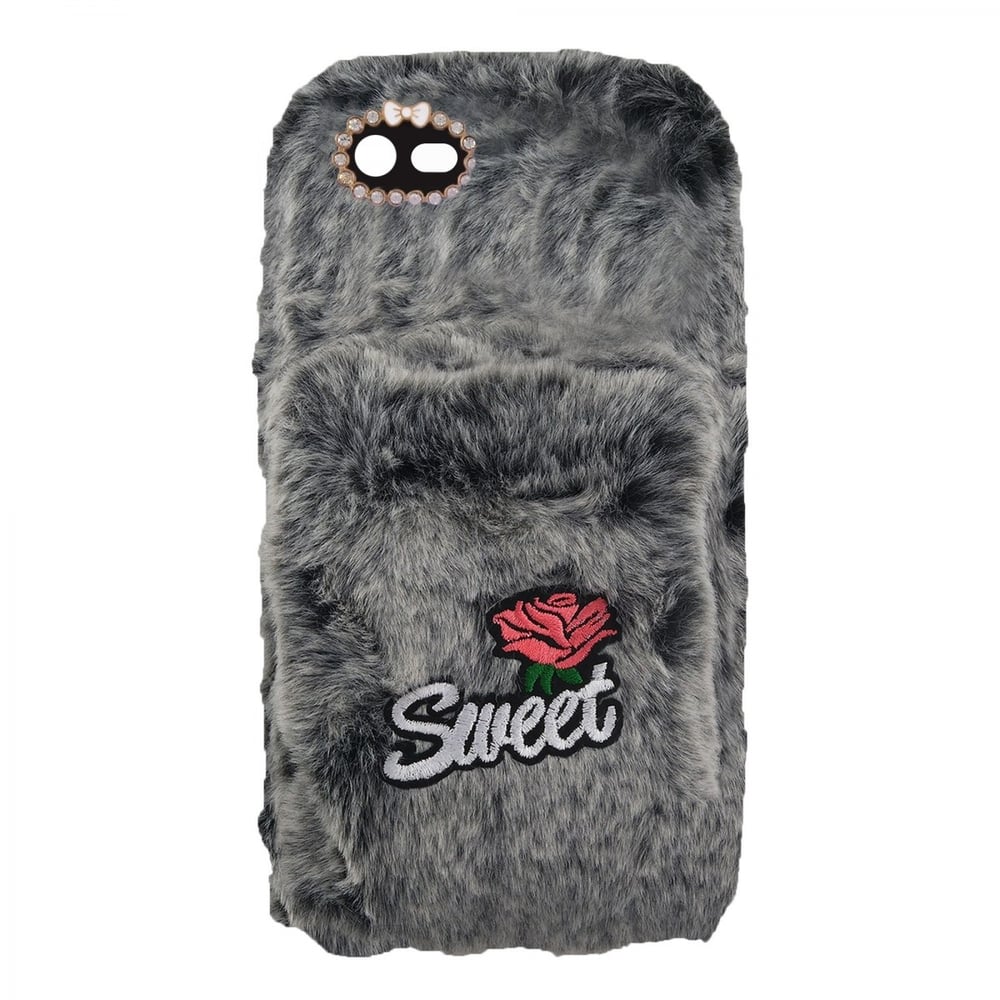 Nettech Apple iPhone 6S Plus Uyumlu Peluş Arka Koruma Kılıf VR-13088