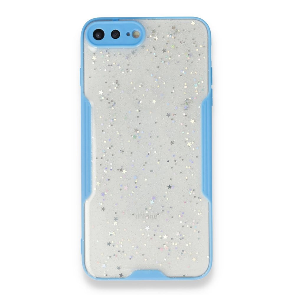 Nettech Apple iPhone 7 Plus Uyumlu Platin Simli Arka Koruma Kılıf NT-89584